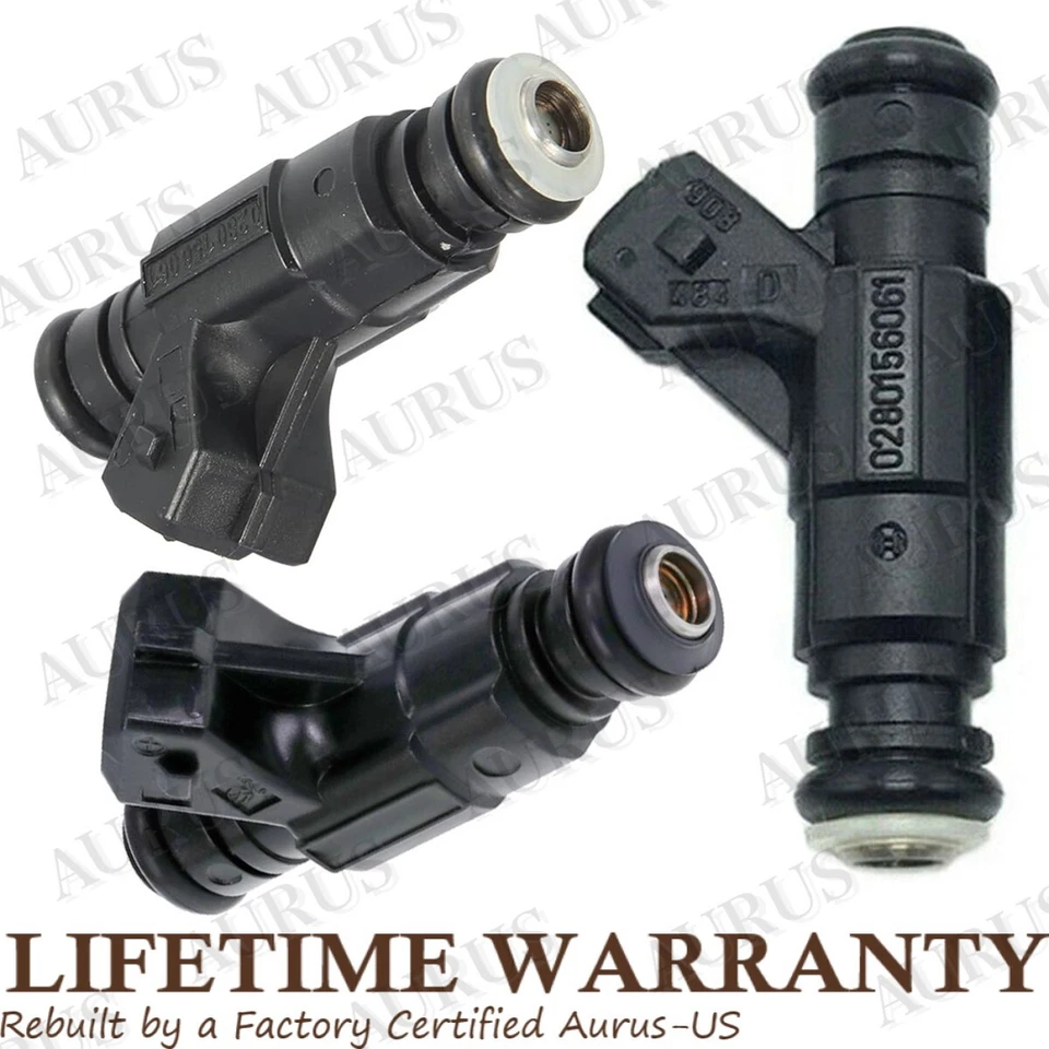 4 inyectores de combustible OEM BOSCH para Volkswagen Golf 2001 2002 2003 2004 2005 2006 1,8 L Foto 3 de 4