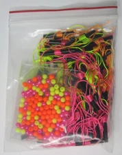 100 K&E Tackle Stop Knot Slip Knot Bobber Stop with beads for slip floats