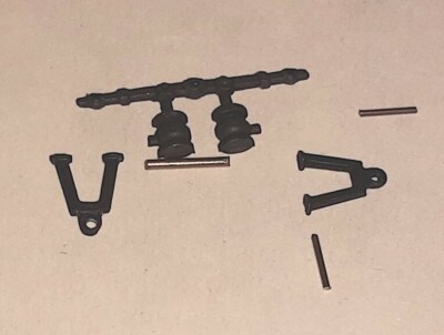  Wood Ship Model Fittings Parts 35mm x 12mm Black Metal Double Bilge Deck Pump 