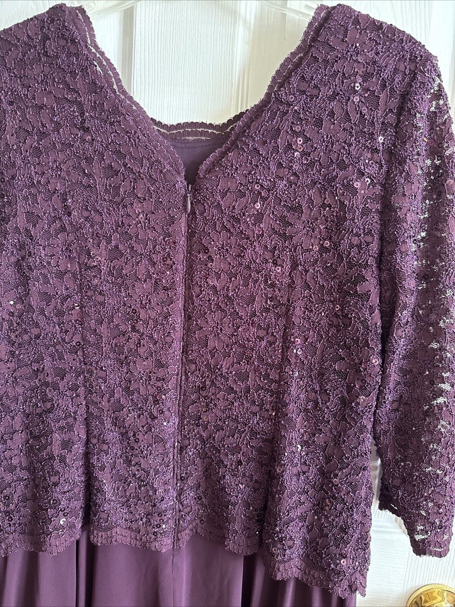 Alex Evenings Women's Tea Length Sequin Mock Dress | eBay Alex Evenings Women's Tea Length Sequin Mock Dress | eBay