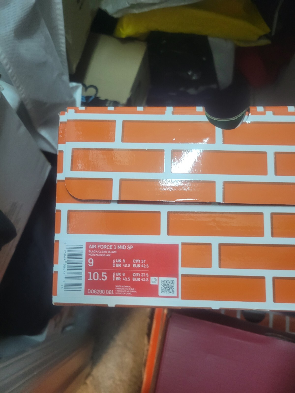 OFF WHITE X NIKE Taglia 9 Nike Air Force 1 x bianco sporco nero 2022