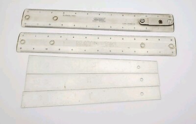 Vintage Set of 5 Engineering Drafting Scale rulers Collectable. | eBay