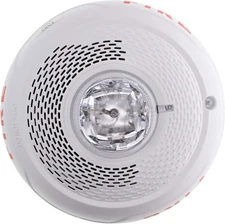 SPSCWL Ceiling Mount Speaker Strobe, Clear Lens, White