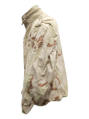 U.S. Armed Forces M-65 Field Jacket 3 Color Desert Camo - Large / Regular - Picture 4 of 5