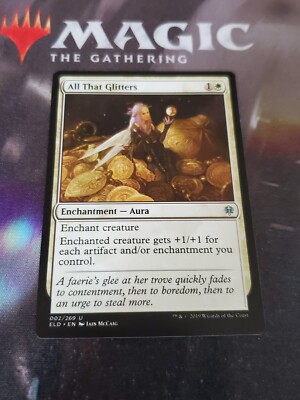 MTG. 2x All That Glitters. Throne of Eldraine. 002/269. Lp