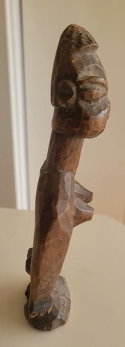 Vintage African Carved Wood Tribal Woman 6.5" - Picture 4 of 8