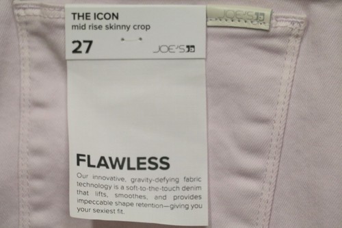 JOE'S JEANS FLAWLESS THE ICON SIZE 27 MID RISE SKINNY CROP JEANS LAVENDAR DENIM - Picture 6 of 9