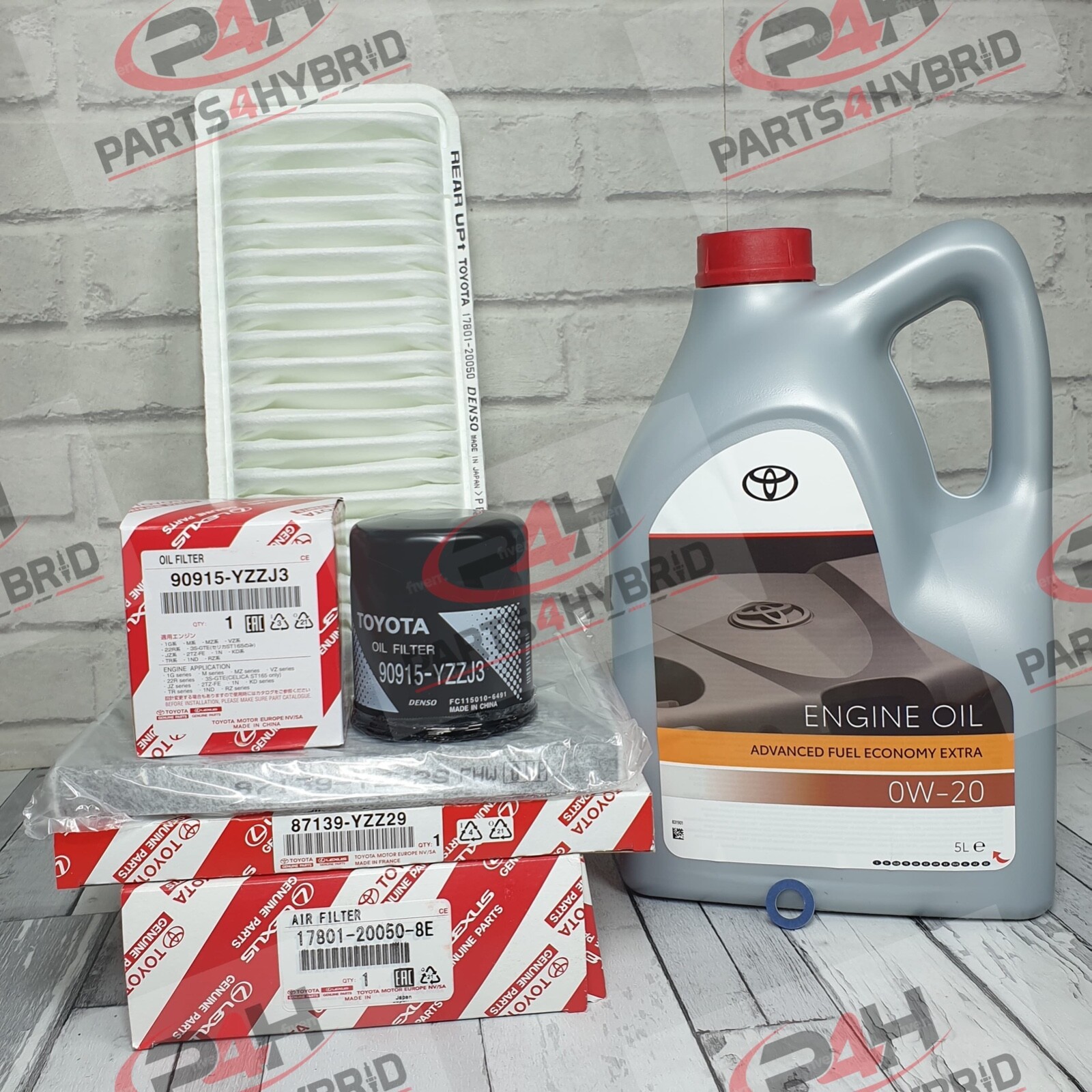 Genuine Lexus RX400H Service Kit MHU38 2005 To 2008 With 5L 0W20 Oil & Filters