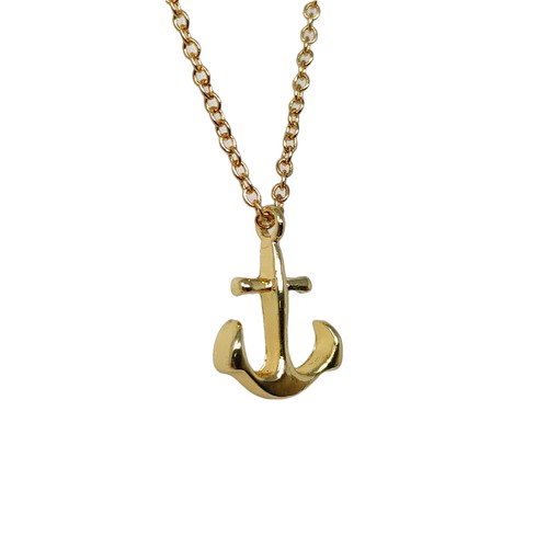 Colgante Ancla Acero Inoxidable Collar Ajustable Plata Oro 20" Regalo Dije - Imagen 4 de 7