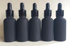 30ml 15pcs Black Light-proof Glass Dropper Bottle To Store Essential Oil