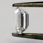 loose GIA certified emerald cut .74ct diamond SI1 F vintage estate antique — photo 7
