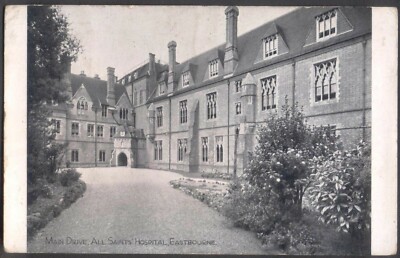 Main Drive, All Saints Hospital, Eastbourne, Sussex. Alte Postkarte 1938