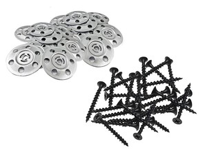 Details About Metal Insulation Discs Dry Wall Screws Packs Plasterboard Wall Ceiling Fixings