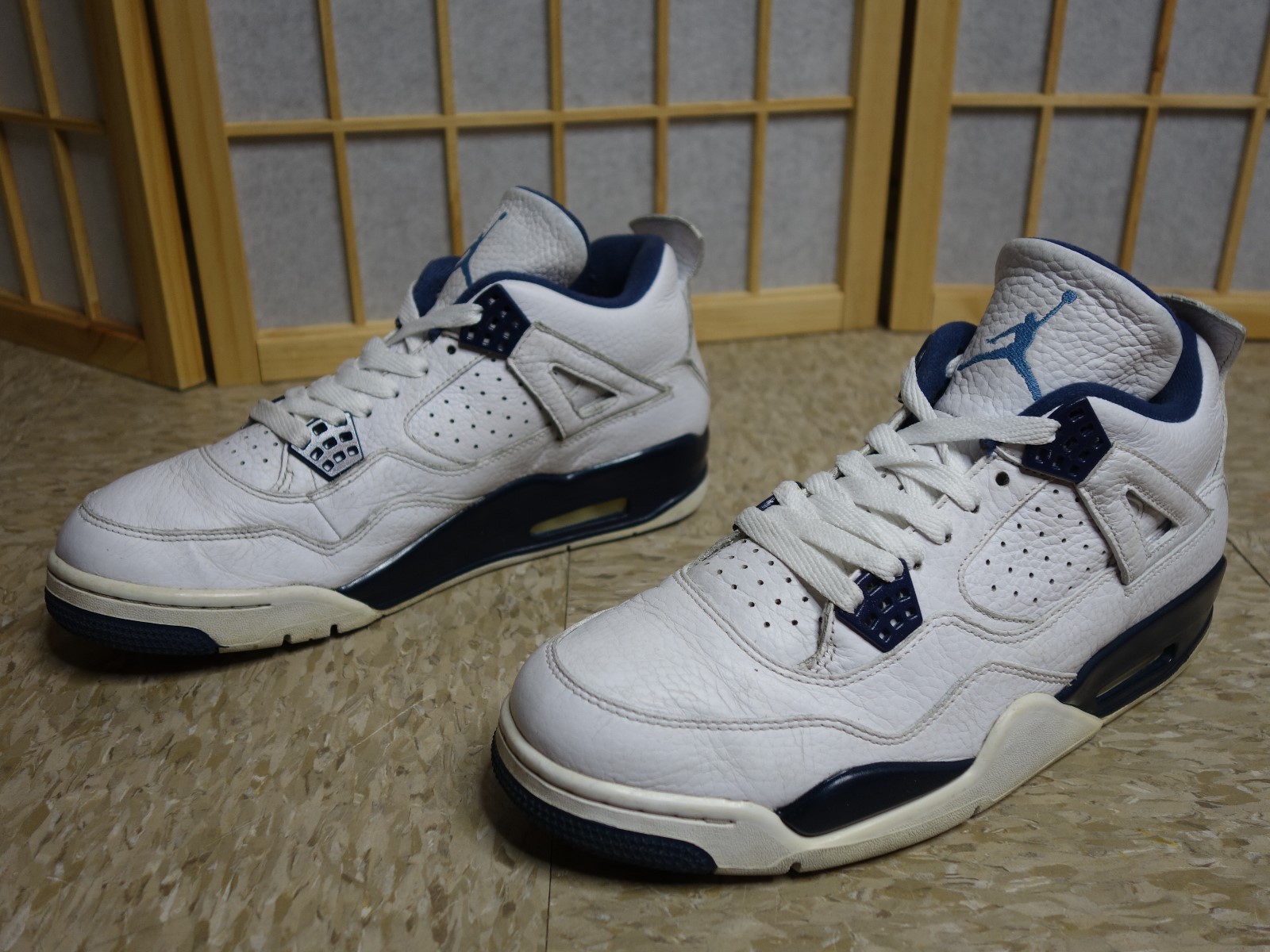 OG Nike Air Air Air Jordan 4 retro white/ legend blue Sz 10.5 rare qs og columbia vtg 20cc2a OG Nike Air Air Air Jordan 4 retro white/ legend blue Sz 10.5 rare qs og columbia vtg 20cc2a