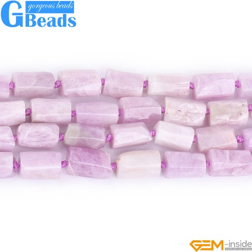 Natural Assorted Gemstone Faceted Tube Column Beads for Jewelry Making 8x12mm - Picture 145 of 192