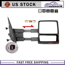 Passenger Side Tow Mirror For 07-14 F150 Power Heated Turn Signal Puddle Light