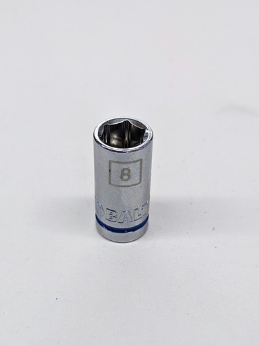 Kobalt 1/4" Drive 6 Point Metric Sockets Blue Color Band - PICK YOUR SIZE - Picture 13 of 26