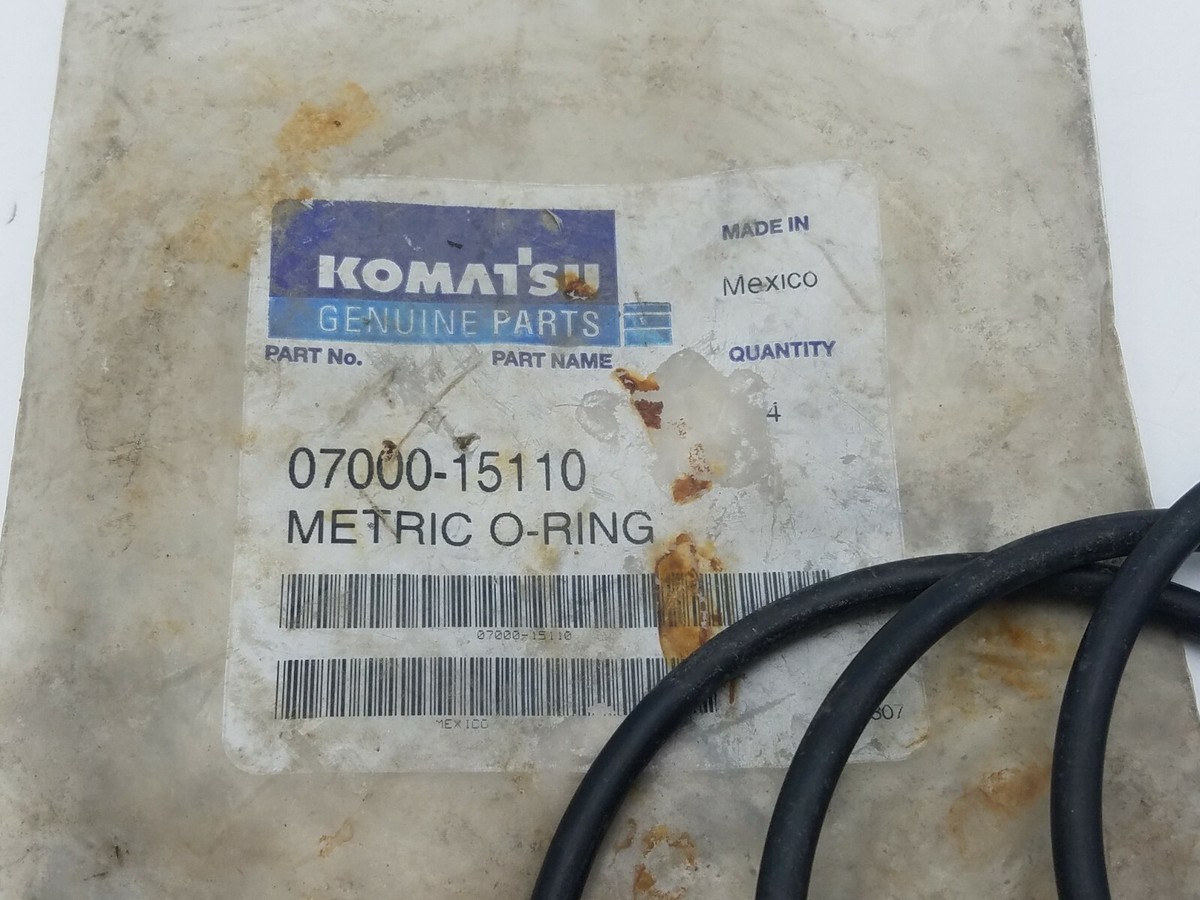 4 PC Komatsu 07000-15110 Metric O-Ring Heavy Equipment Replacement 