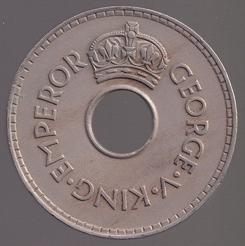 Fiji 1934 One Penny 1d George V - almost Uncirculated - Bild 2 von 3