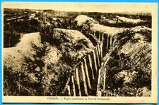 Old postcard: Verdun - hose leading to Fort Douaumont / War 14-18