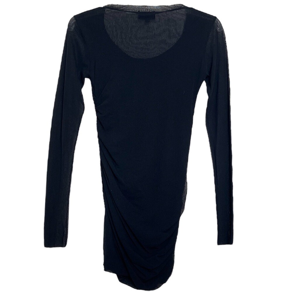 pois double mesh Cardigan【black】