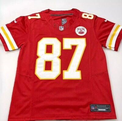 Small Travis Kelce #87 Vapor FUSE Jersey Red Elite Quality Kansas