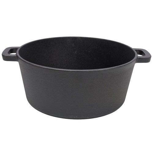 3-in-1 Vorgewürzt Gusseisen Dutch Oven Topf 5 Quart mit Pfanne Deckel Kochtopf - Bild 11 von 12