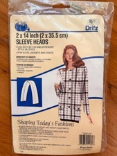 Vintage 14" long SLEEVE HEADS for suits, Jackets and Coats, 1994, unopened