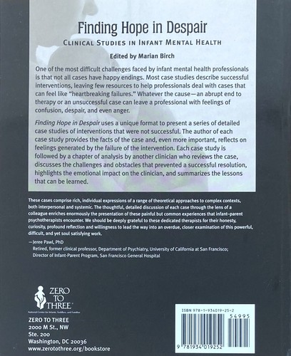 Finding Hope in Despair Studies Infant Mental Health by Marian Birch 2008 - Imagen 2 de 4