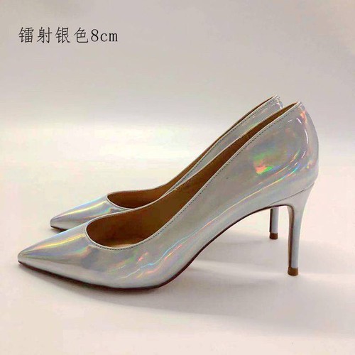 Scarpe da donna 12 cm tacco a spillo a punta scarpe da festa slip on scarpe da sposa décolleté OL - Foto 20 di 33