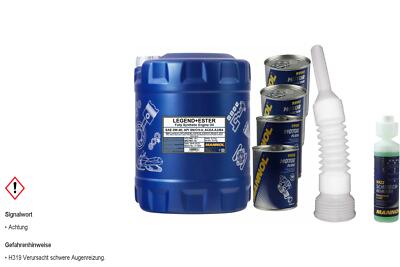 10L MANNOL Motoröl SAE 0W-40 LEGEND+ESTER inkl. Additiv Auslaufschlauch