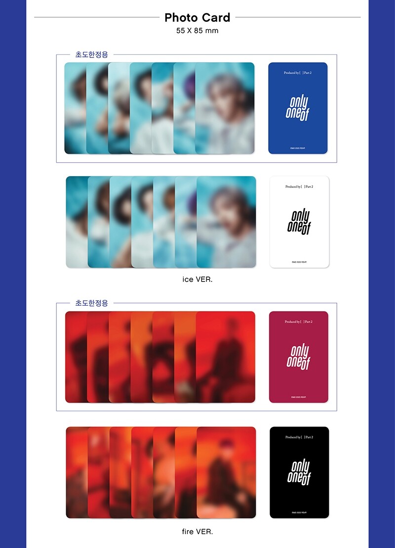 OnlyOneOf アルバム 1P] OnlyOneOf - Produced by [ ] Part 2 Album Photo Card CD K