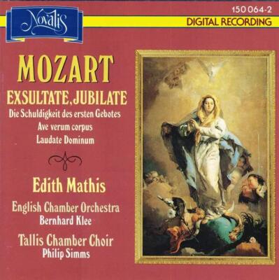 CD Wolfgang Amadeus Mozart - Exsultate / Jubilate  -  Edith Mathis