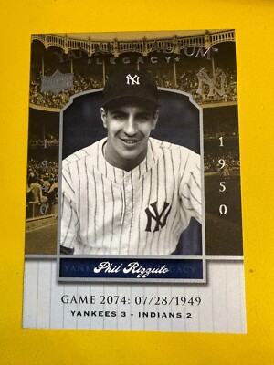 67223 2008 Upper Deck Yankee Stadium Legacy Collection #2074 Phil Rizzuto