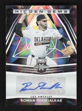 Roman Phansalkar 2022  Elite Extra Edition Auto Hidden Gems Signatures #HG-RP