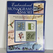 Leisure Arts Embroidered Monograms  More Iron-on Transfers 11 Alphabets