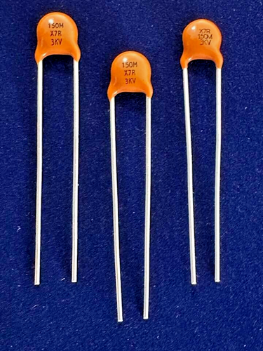 8X -150pF @ 3000V (X7R) - (VISHAY/SPRAGUE) Ceramic Disc (TONE) Capacitor # 188 - Picture 4 of 4