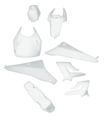 T4Tune Verkleidungsset weiß (8-tlg.) für Derbi Senda 50 SM DRD X-TREME EU2 2010-17