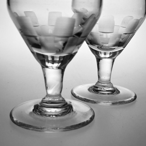 Doyen Cordials Vetro Trasparente a Scacchi Set 2 5/8 2 Pezzi - Foto 4 di 7
