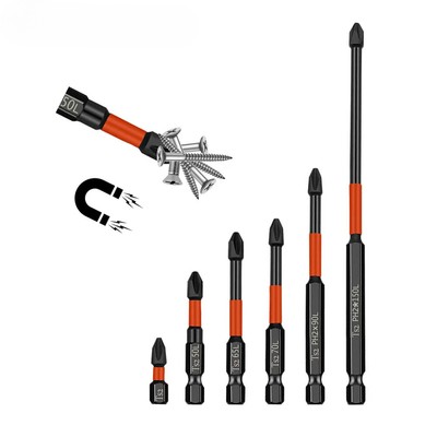 5/6Pcs PH2 Magnetic Cross Bit Set Impact Batch Head Screwdriver Bit Screw Driver