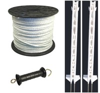 Electric Fence / Fencing: 4ft Post,400m Rope Xvalue Kit Electric Fence / Fencing: 4ft Post,400m Rope Xvalue Kit