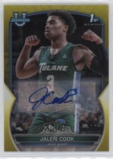 2022-23 Bowman U Chrome Prospect Yellow Refractor 29/75 Jalen Cook #25 Auto 0z0v