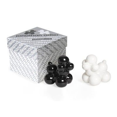 Jonathan Adler Poodles Salt Pepper Shakers Black And White 22335