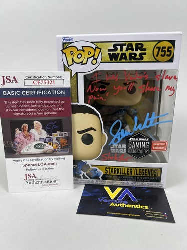 Sam Witwer signiert Starkiller Star Wars Funko Pop mit Zitat + JSA COA