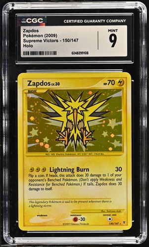 Zapdos graded CGC 9 for sale on eBay