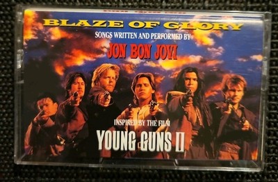 Jon Bon Jovi  Blaze Of Glory Inspired by Film Young Guns II Cassette FREE SHIP 