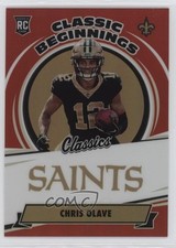 2022 Panini Classics Classic Beginnings Red 30/50 Chris Olave #CB-11 0w90