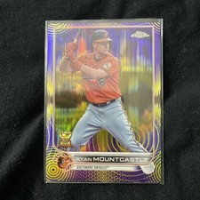 RYAN MOUNTCASTLE 2022 TOPPS SONIC CHROME PURPLE REFRACTOR CARD 9/299 ORIOLES