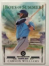 CARSON WILLIAMS 2025 Panini Boys of Summer Green Emerald /5 Tampa Bay Rays