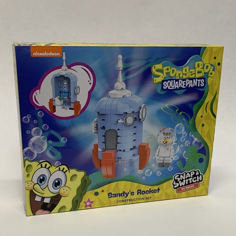 SpongeBob SquarePants Snap & Switch Sandy's Rocket Construction Set - BRAND NEW